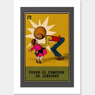 Vintage Loteria Ginger Eater Posters and Art